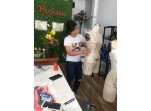 Bài thực hành Tr cutting tạo form nilon học viên thực hiện tại trung tâm Huyen Fashion tháng 7