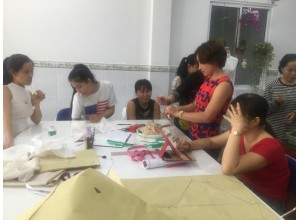 Bài thực hành học viên thực hiện tại trung tâm Huyen Fashion tháng 9